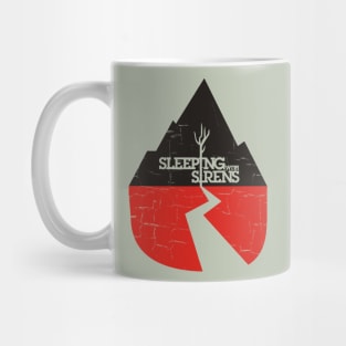 sleeping with sirens logo vintage crack Mug